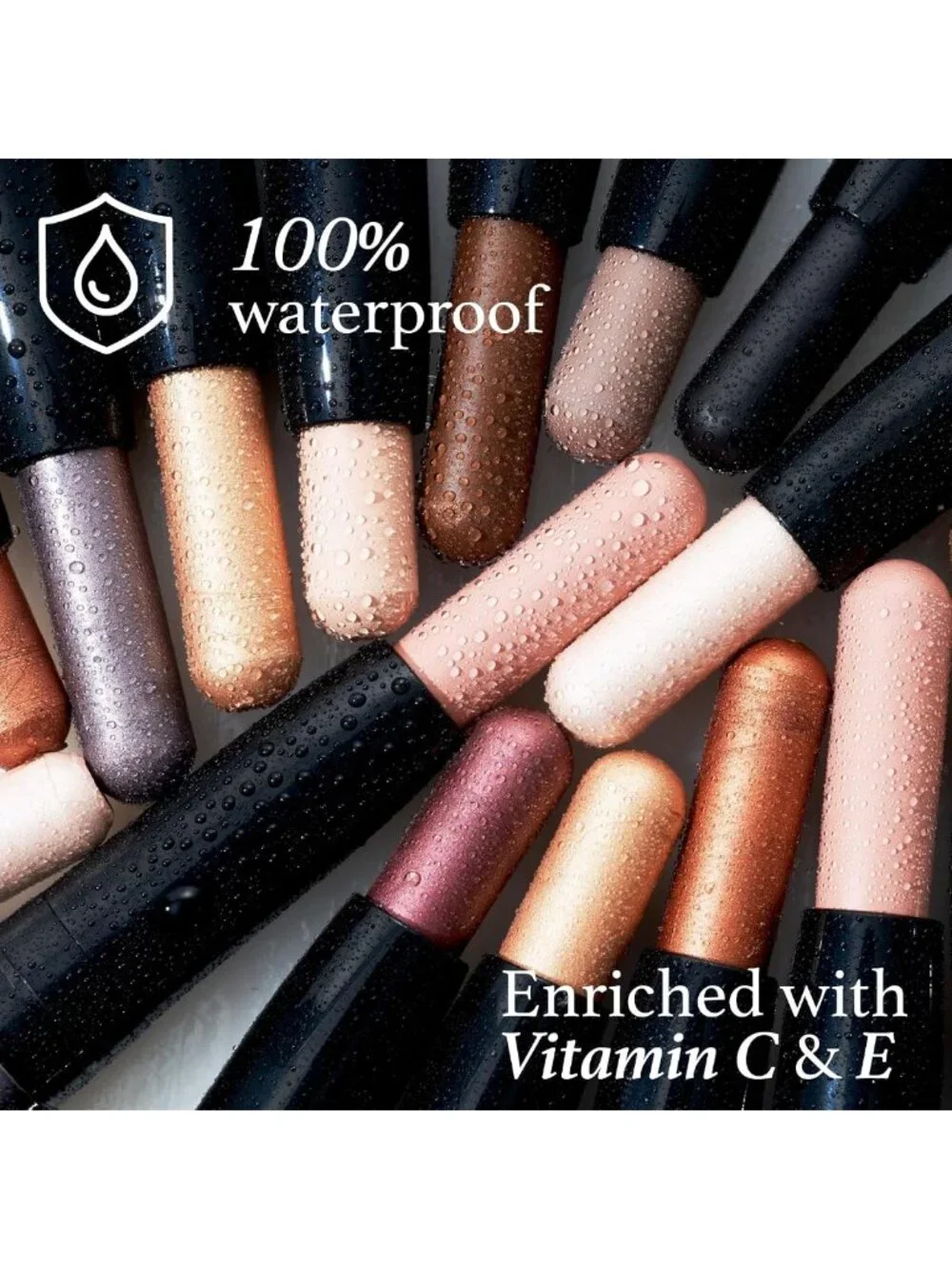 Waterproof Crème-to-Powder Eyeshadow Stick Duo - Long-Lasting, Easy Apply